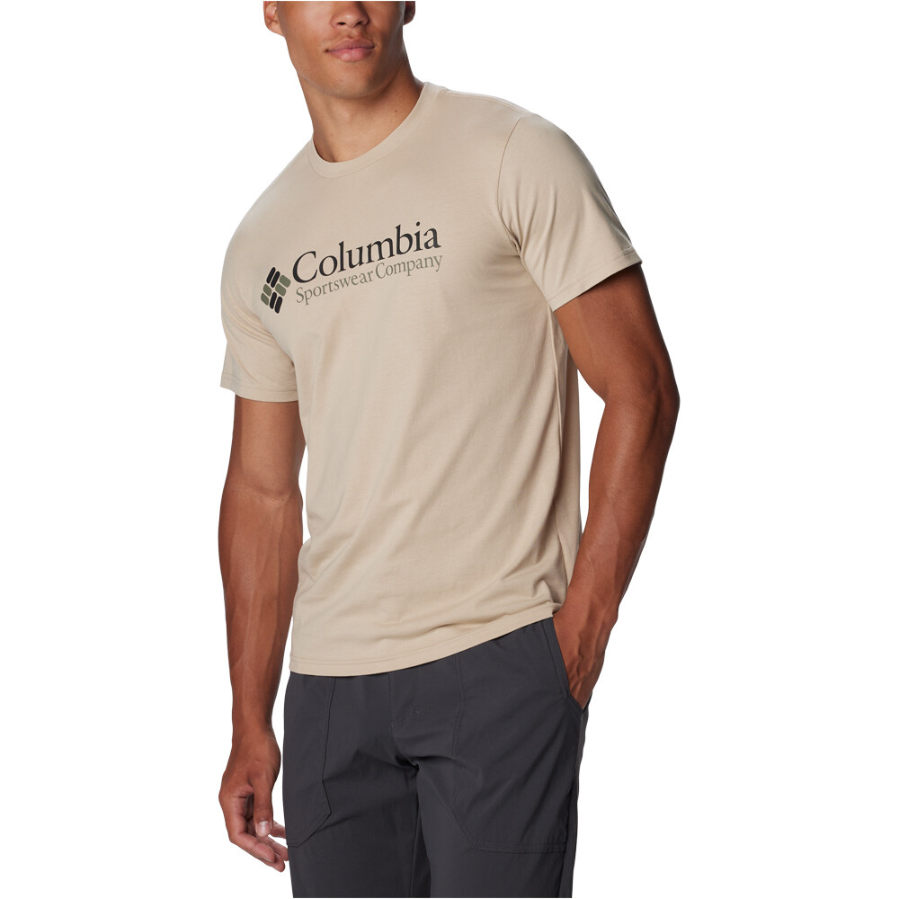 Columbia camiseta montaña manga corta hombre CSC Basic Logo Short Sleeve vista detalle