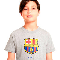Nike camiseta entrenamiento niño BARCELONA 24 Y NK CREST TEE GR vista detalle