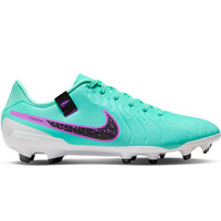 Nike botas de futbol cesped artificial TIEMPO LEGEND 10 ACADEMY FG/MG TURQNE lateral exterior