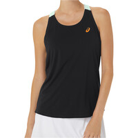 Asics camiseta tenis manga corta mujer WOMEN COURT TANK vista frontal