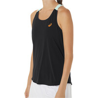 Asics camiseta tenis manga corta mujer WOMEN COURT TANK vista detalle