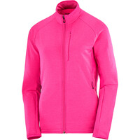 Salomon forro polar mujer ESSENTIAL LTWARM FZ W vista detalle