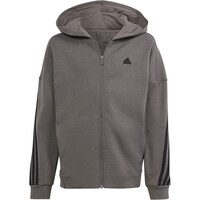 adidas sudadera niño U FI 3S FZ HD vista frontal