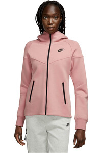 Nike sudadera mujer W NSW TCH FLC WR FZ HDY vista frontal