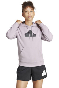 adidas sudadera mujer W FI BOS OH HD vista frontal