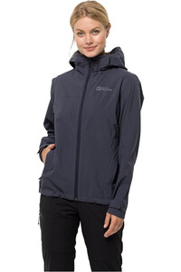 Jack Wolfskin chaqueta impermeable mujer ELSBERG 2.5L JKT W vista frontal