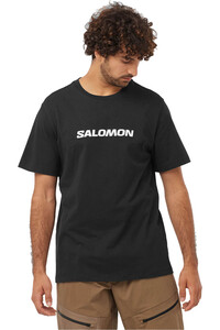 Salomon camiseta montaña manga corta hombre SAL LOGO PERF SS TEE M vista frontal