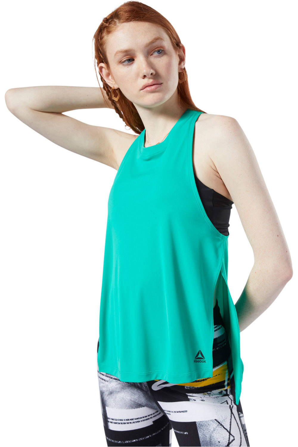 Reebok camiseta tirantes fitness mujer WOR MYT Poly Tank vista frontal