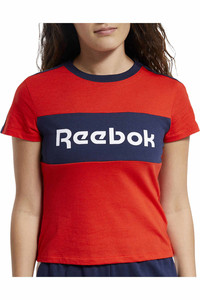 Reebok camiseta manga corta mujer TE Linear Logo Detail Tee vista detalle