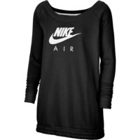 Nike sudadera mujer W NSW AIR CREW OS FLC vista frontal