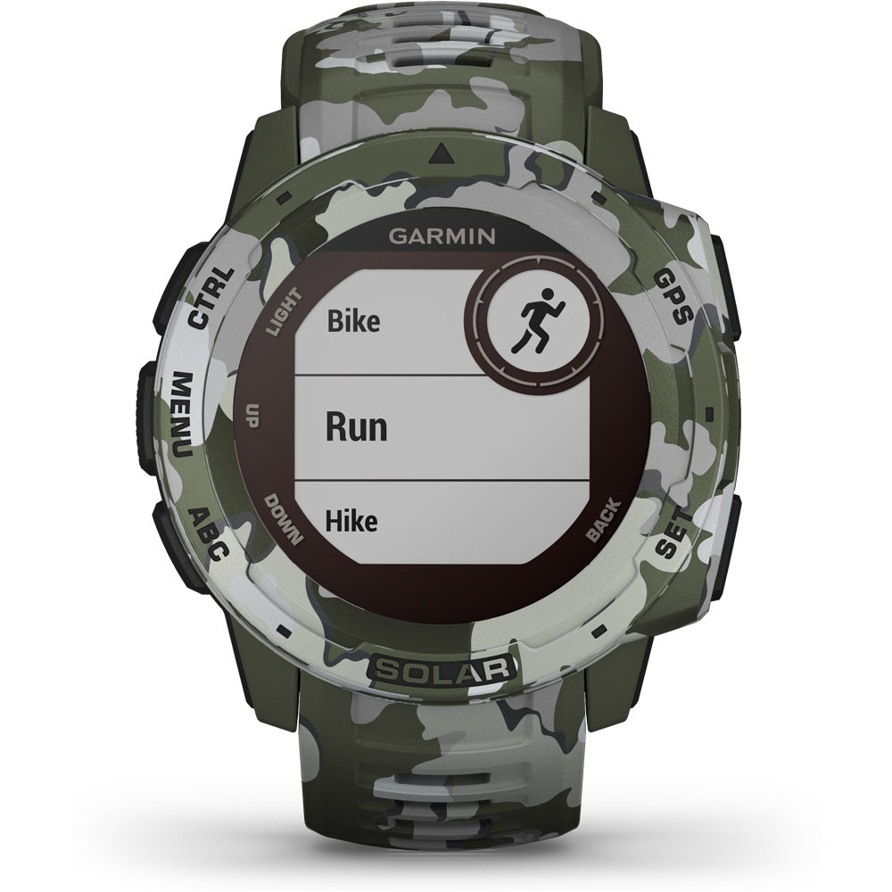 Garmin pulsómetros con gps INSTINCT Solar Camo Militar 03