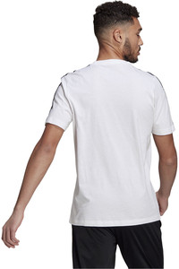 adidas camiseta manga corta hombre Essentials 3 bandas vista trasera