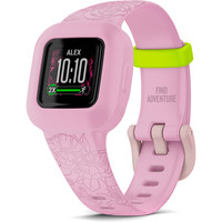 Garmin pulsera de actividad Vivofit jr3, Floral Rosa vista frontal