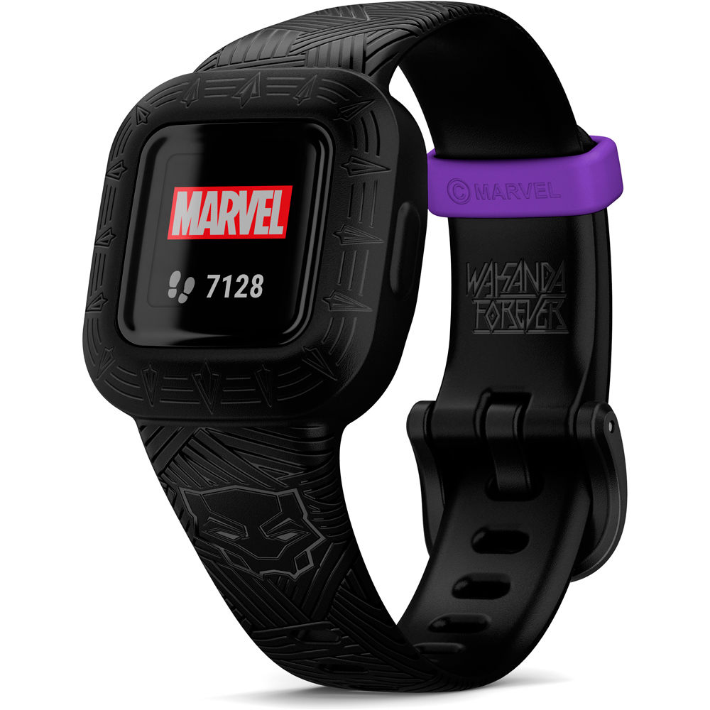 Garmin pulsera de actividad Vivofit jr3, Black Panther vista frontal