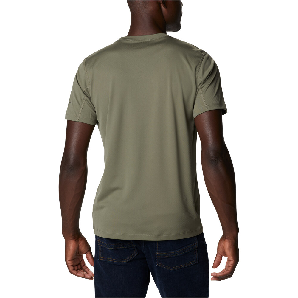 Columbia camiseta montaña manga corta hombre Zero Rules  Short Sleeve Shirt vista detalle