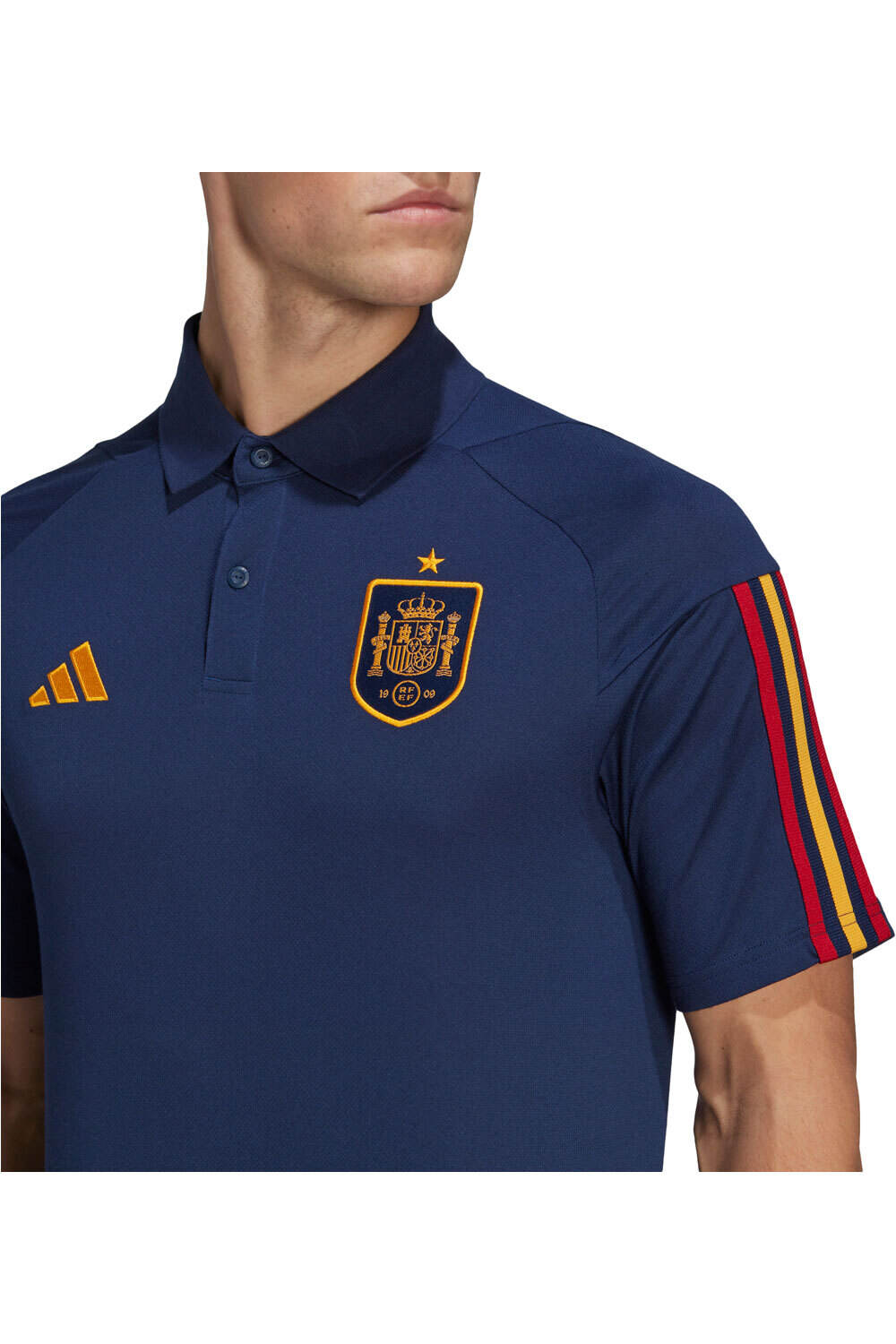 adidas camiseta de fútbol oficiales Spain vista detalle