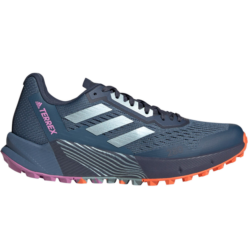 adidas zapatillas trail mujer Terrex Agravic Flow 2.0 Trail Running lateral exterior
