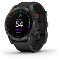 Garmin pulsómetros con gps EPIX 2 Black Sapphire Carbon Gray DLC Ti 06