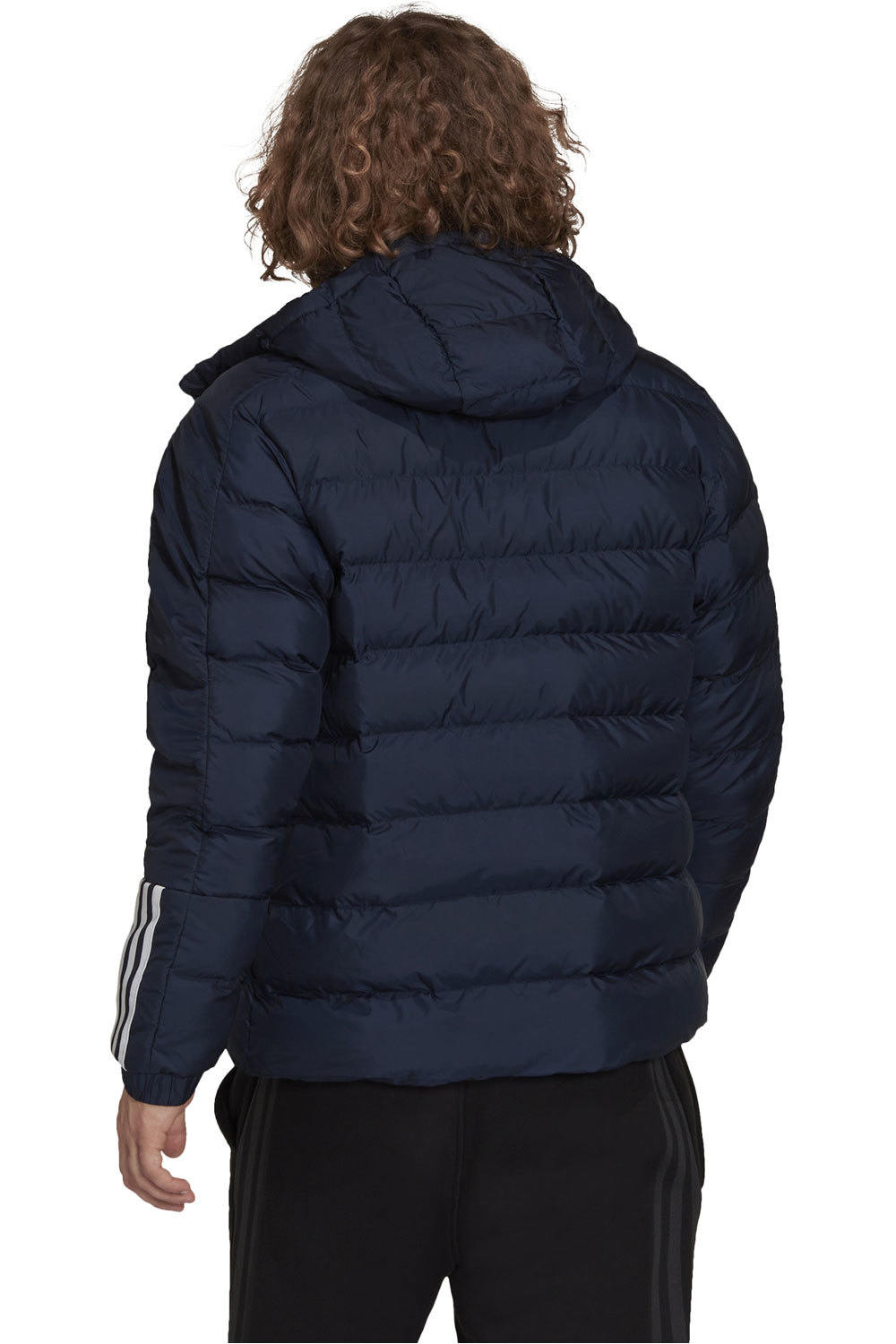 adidas chaqueta outdoor hombre Itavic Midweight 3 bandas con capucha vista trasera