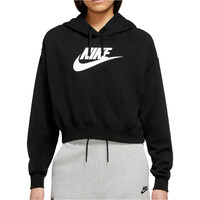 Nike sudadera mujer NSW CLUB FLC GX CROP HDY vista detalle