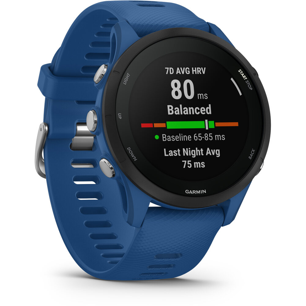 Garmin pulsómetros con gps Forerunner 255 Azul 05