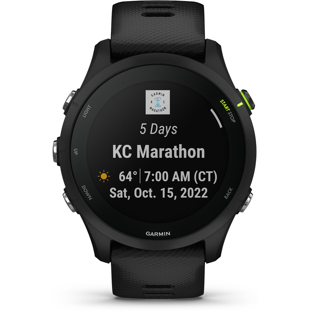 Garmin pulsómetros con gps Forerunner 255 Music negro 03