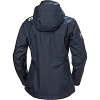Helly Hansen chaqueta impermeable mujer W CREW HOODED JACKET vista trasera