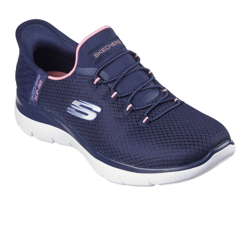 Skechers zapatillas fitness mujer SUMMITS SLIP INS MNRS lateral interior