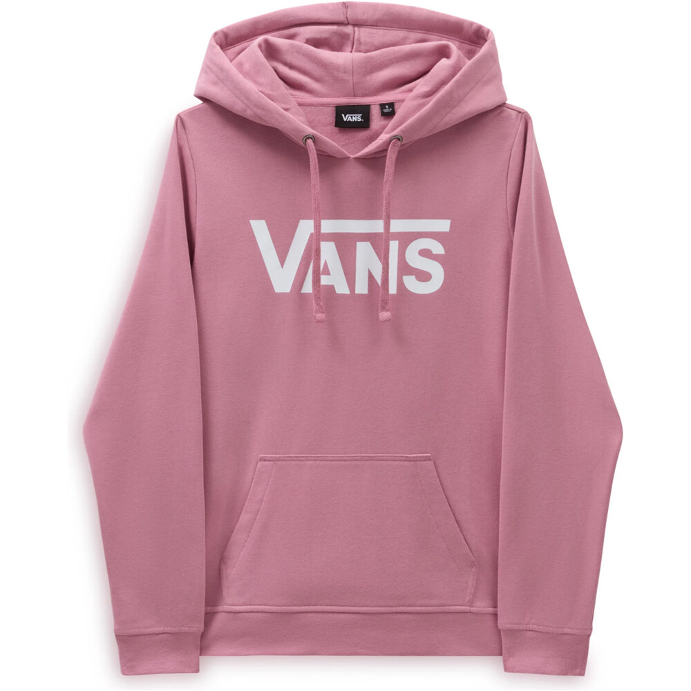 Vans sudadera mujer WM DROP V LOGO HOODIE-B vista frontal