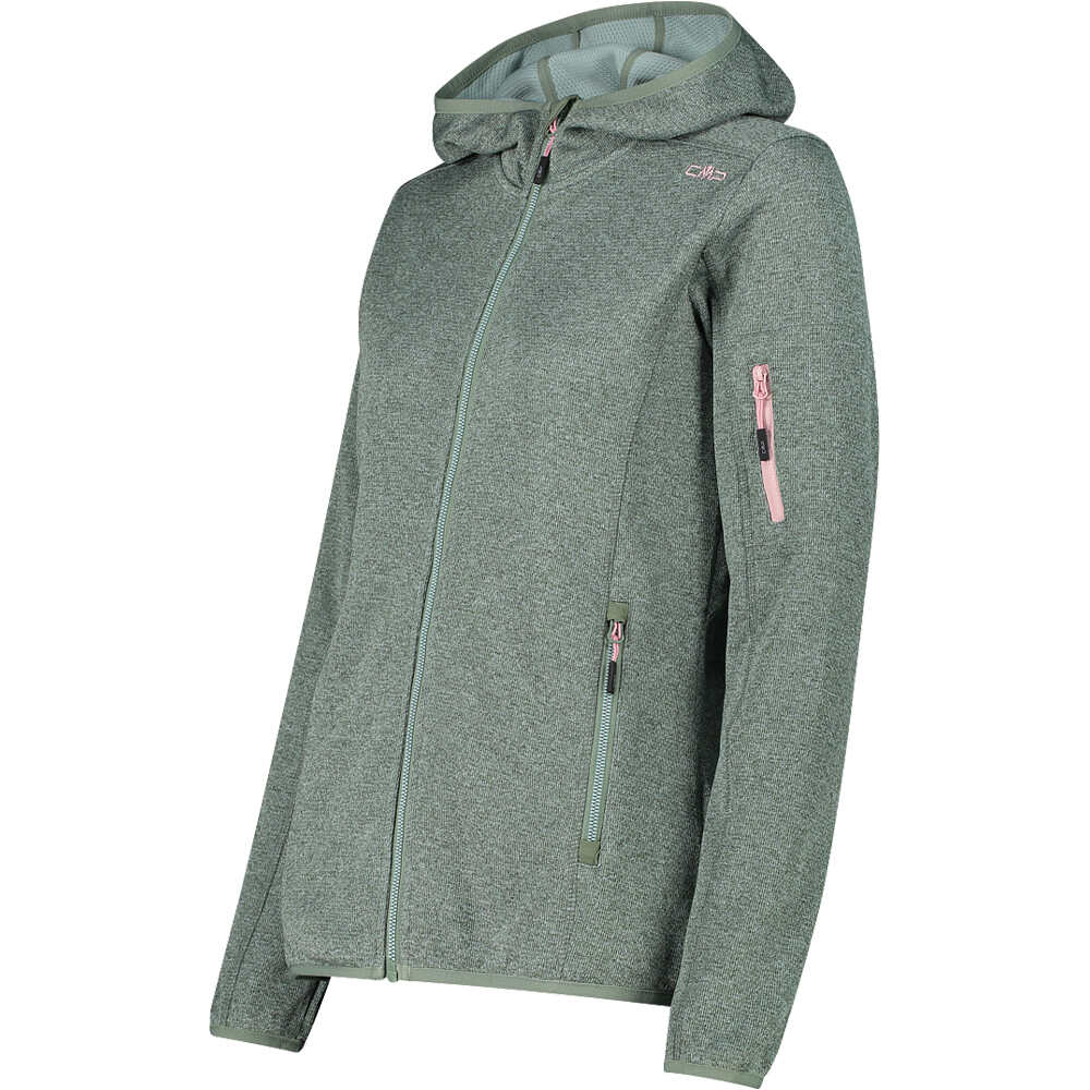 Cmp forro polar mujer WOMAN JACKET FIX HOOD vista detalle