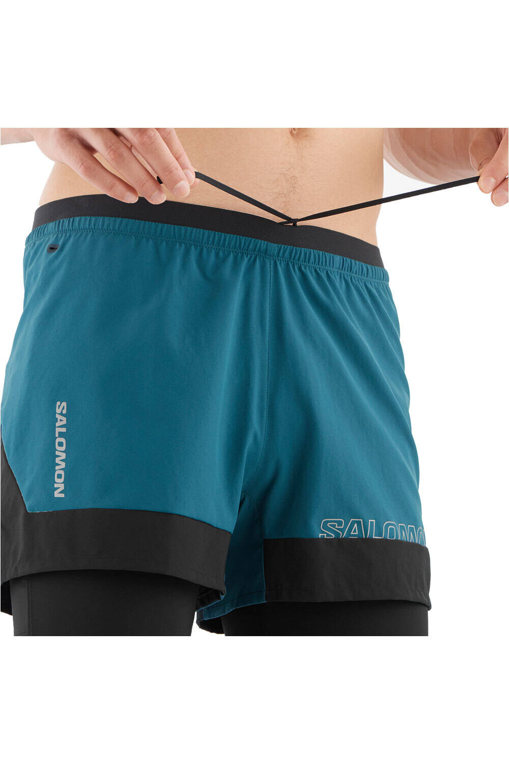 Salomon pantalón running hombre CROSS 2IN1 SHORTS M 03