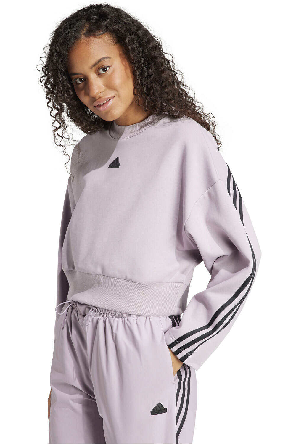 adidas sudadera mujer W FI 3S SWT vista frontal