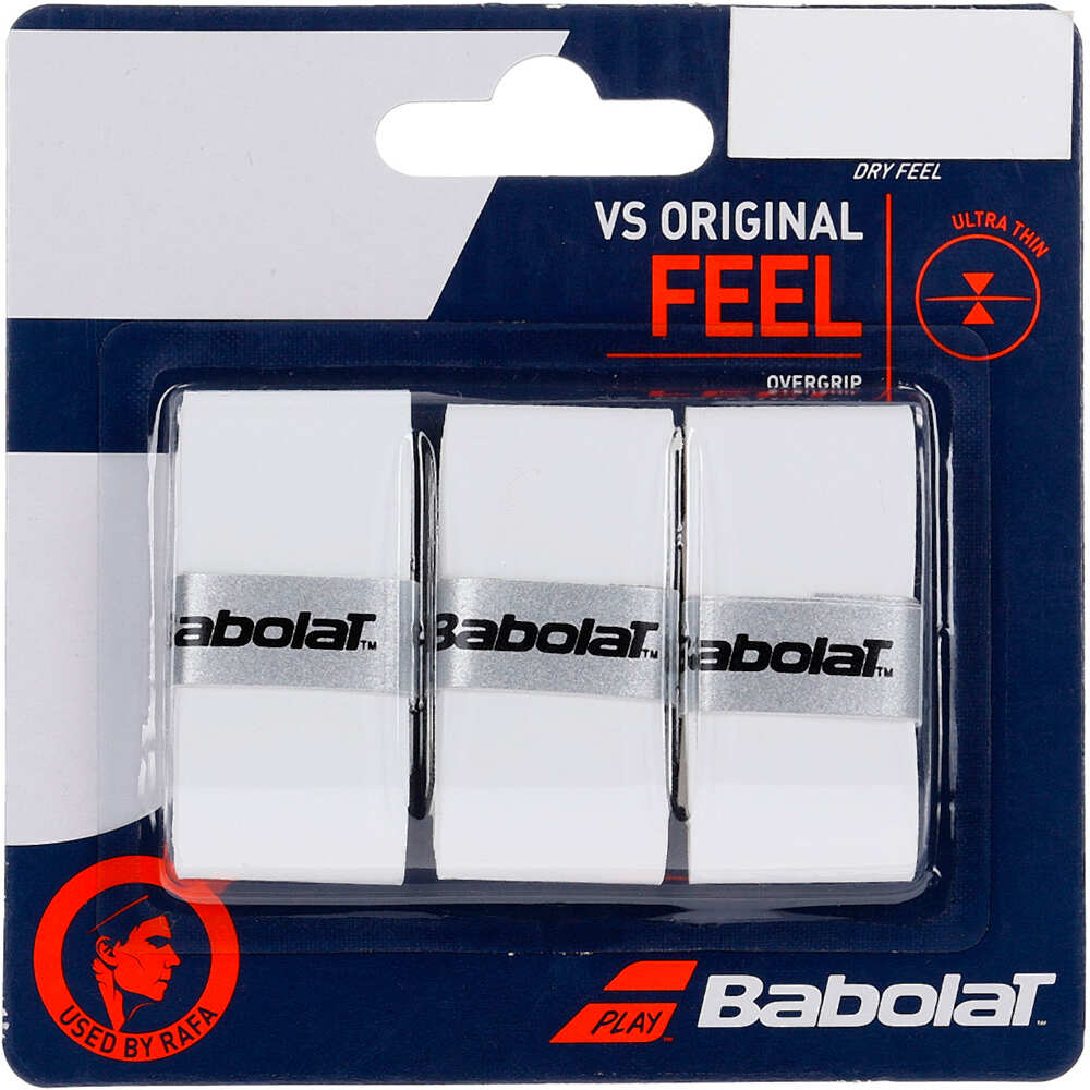Babolat overgrip tenis VS Original X3 BL vista frontal
