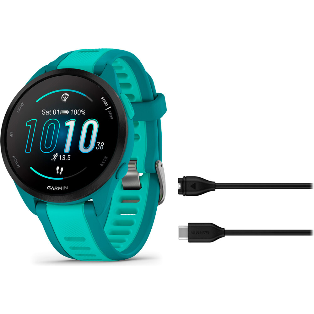 Garmin pulsómetros con gps Forerunner 165 Music vista frontal