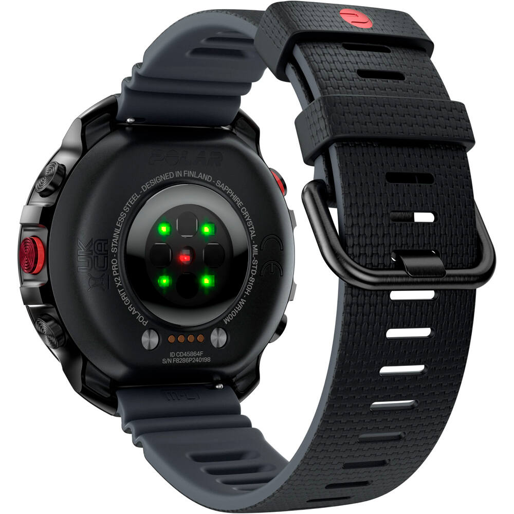 Polar pulsómetros con gps POLAR GRIT X2 PRO BLK/BLK HR S-L 01