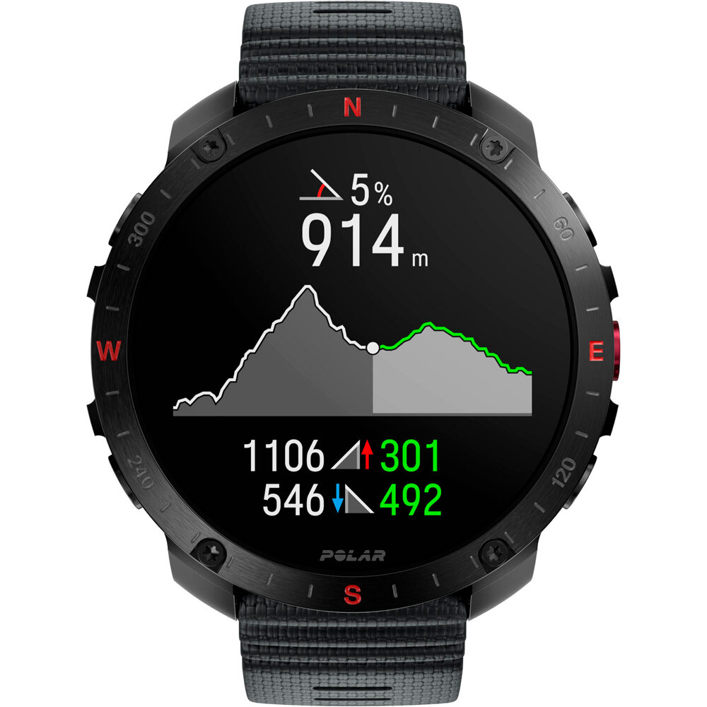 Polar pulsómetros con gps POLAR GRIT X2 PRO BLK/BLK HR S-L 02