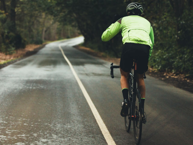bicicleta con lluvia