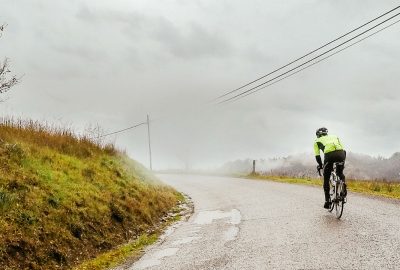 bicicleta con lluvia