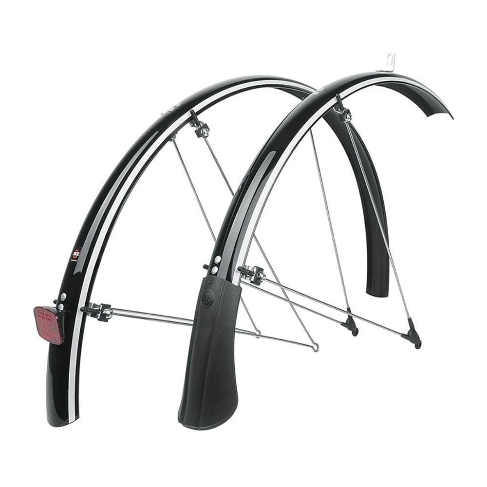 1 par de elegantes bicicletas mtb delanteras traseras guardabarros bicicleta  de montaña conjunto de guardabarros de plástico