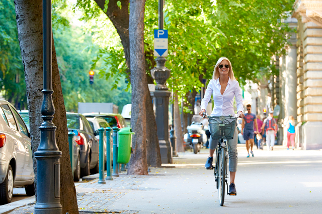 circular en bici por la ciudad