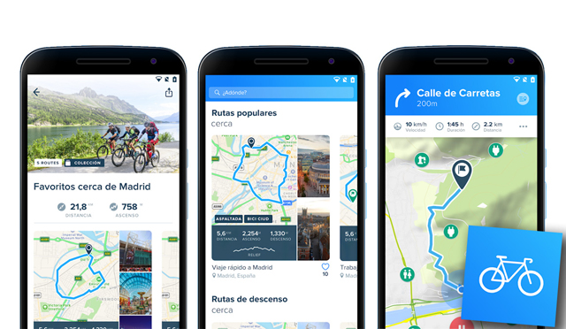 Seguir una ruta en ciclismo de montaña con el móvil y la App gratuita  Routes