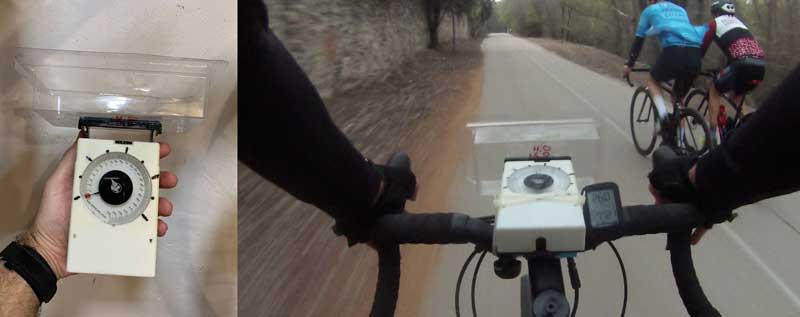 Lo más básico para medir fuerza es una pequeña báscula de cocina: Cómo medir el efecto de ir a rueda en bici