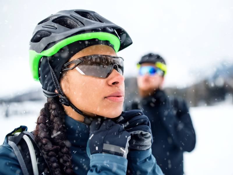 Entrenamiento ciclista en invierno