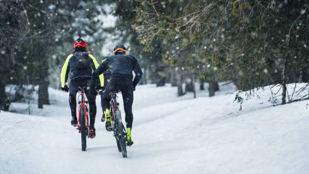 Entrenamiento ciclista en invierno