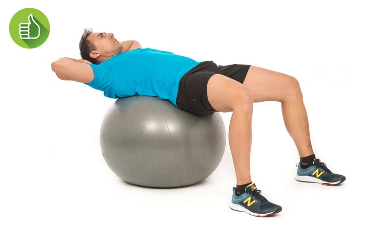 Abdominales sobre fitball