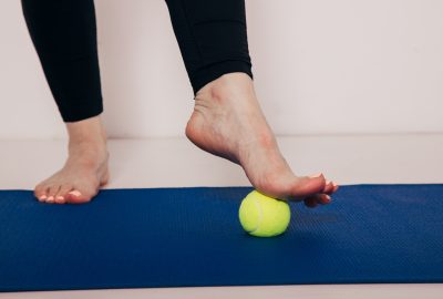 entrenar los dedos de los pies