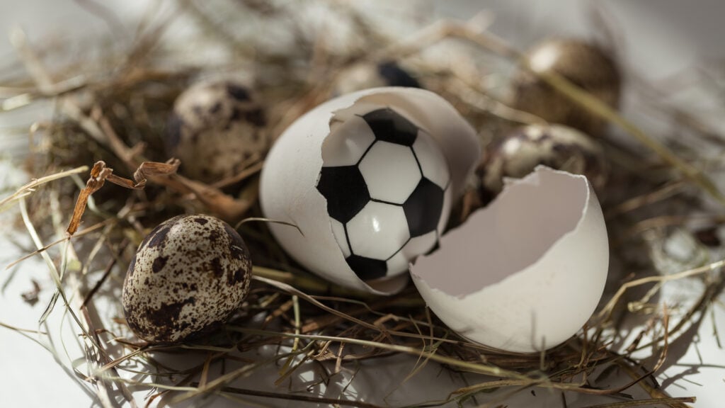 huevos y futbolistas