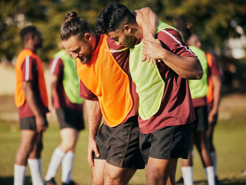 nutrición de los futbolistas durante las lesiones