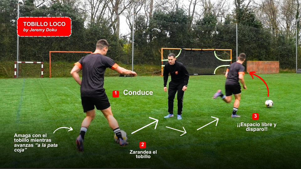 fintas para regatear y tirar en fútbol
