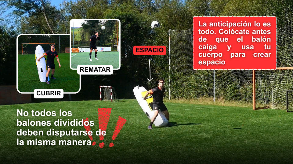cómo ganar balones divididos en fútbol